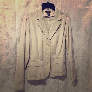 Khaki Beige Blazer Jacket